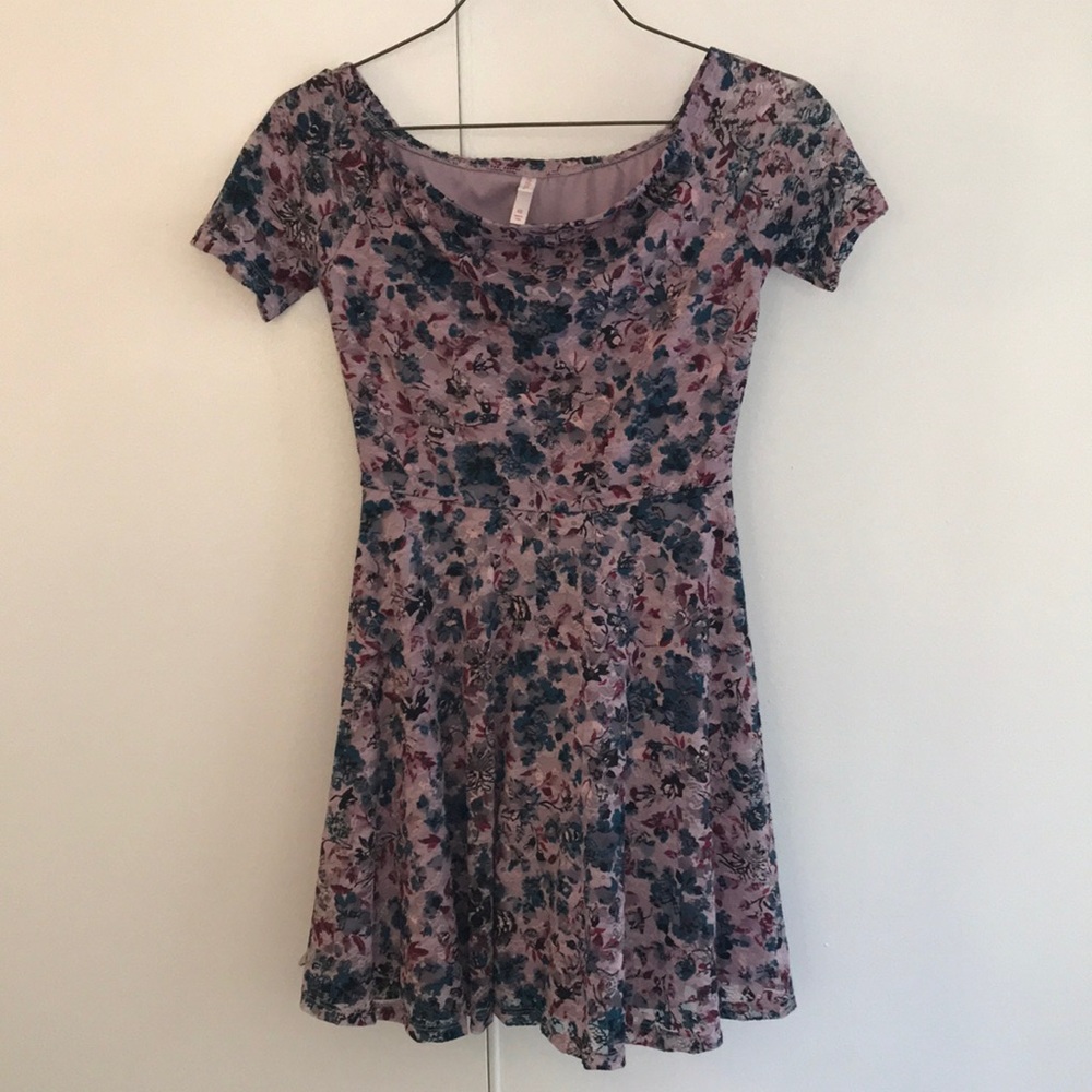 XHilaration Floral Short Sleeve Dress
